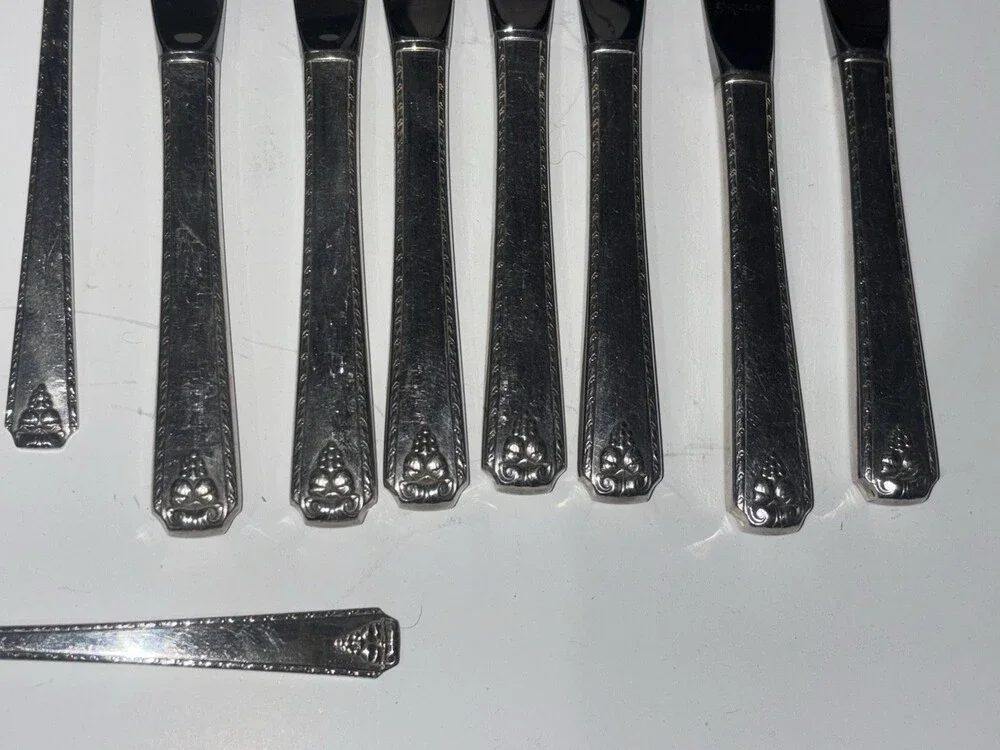 Vintage Oneida Prestige Plate Bordeaux Pattern Silverware 20 Pcs